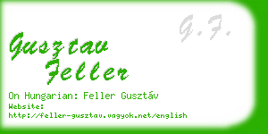 gusztav feller business card